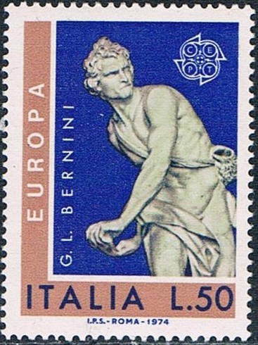 EUROPA 1974. ESCULTURAS. LA VICTORIA DE BERNINI. Y&T Nº 1171