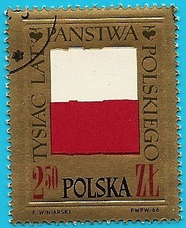 Mil aniversario de Polonia - Bandera en relieve