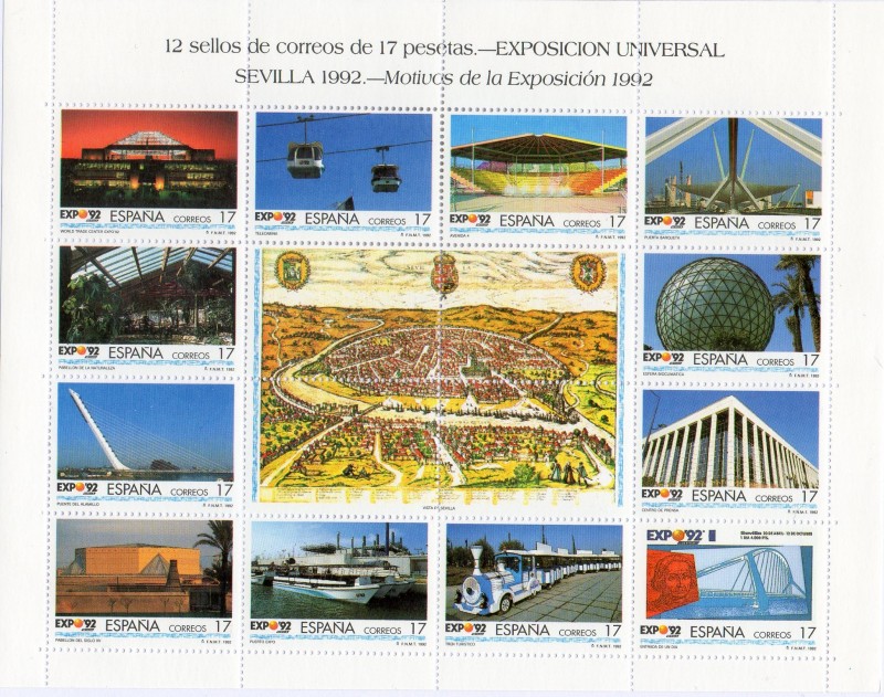 3164/75- Exposición Universal de Sevilla EXPO'92. Minipliego.