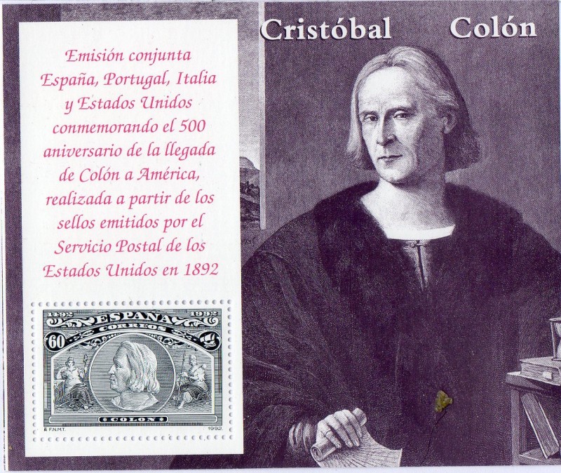 3204- Colón y el Descubrimiento. Retrato de Cristobal Colón.
