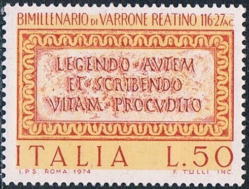 BIMILENARIO DEL NACIMIENTO DE MARCUS TERENTIUS VARRO, VARRONE. Y&T Nº 1195