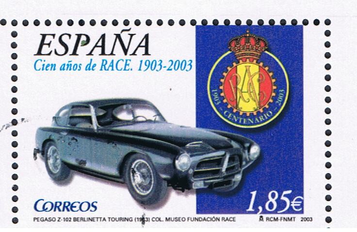 Edifil  3996 D Cien años del R.A.C.E. 1903 - 2003  