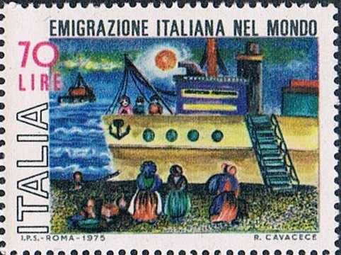 EMIGRACIÓN ITALIANA EN EL MUNDO. Y&T Nº 1232