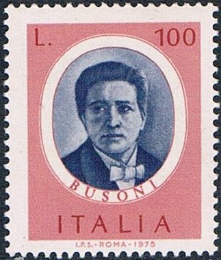 PERSONAJES ITALIANOS. FERRUCCIO BUSONI, COMPOSITOR Y PIANISTA. Y&T Nº 1241