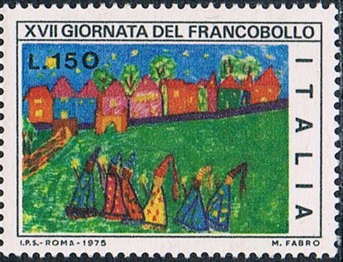 DIA DEL SELLO 1975. DIBUJOS INFANTILES. Y&T Nº 1251