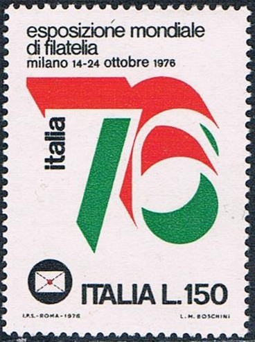 EXPOSICIÓN FILATÉLICA INTERNACIONAL ITALIA'76. Y&T Nº 1255