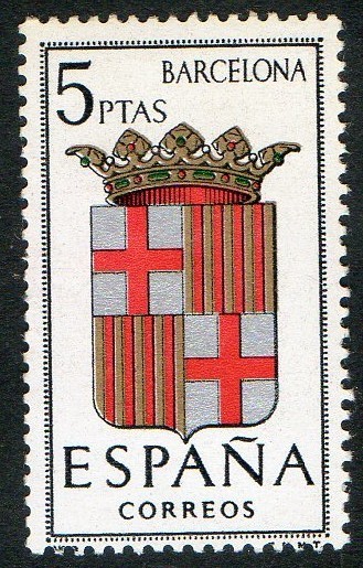 1413- Escudos de las capitales de provincias españolas. BARCELONA.