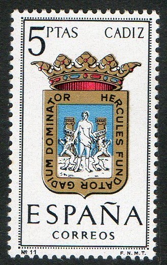 1416- Escudos de las capitales de provincias españolas. CADIZ.