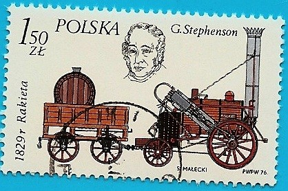 Locomotora Rocket de George Stephenson