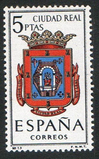 1481-  Escudos de las capitales de provincias españolas. CIUDAD REAL.