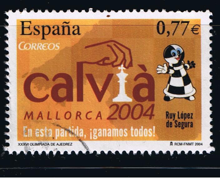 Edifil  4070  XXXVI Olimpiada de Ajedrez. Calviá ¨2004.  