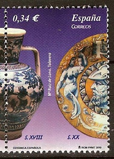 Ceramica española del Mu.Ruiz de la Luna Talavera(Cántaro s.XVIII)