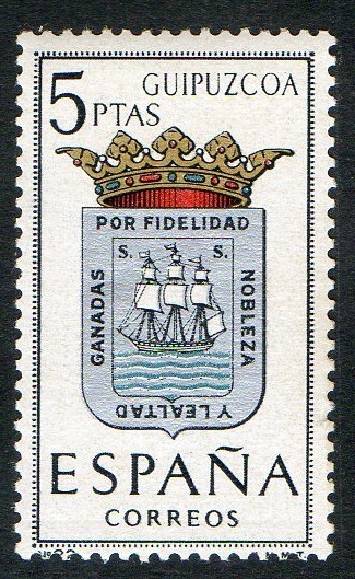 1490-  Escudos de las capitales de provincias españolas. GUIPUZCOA.