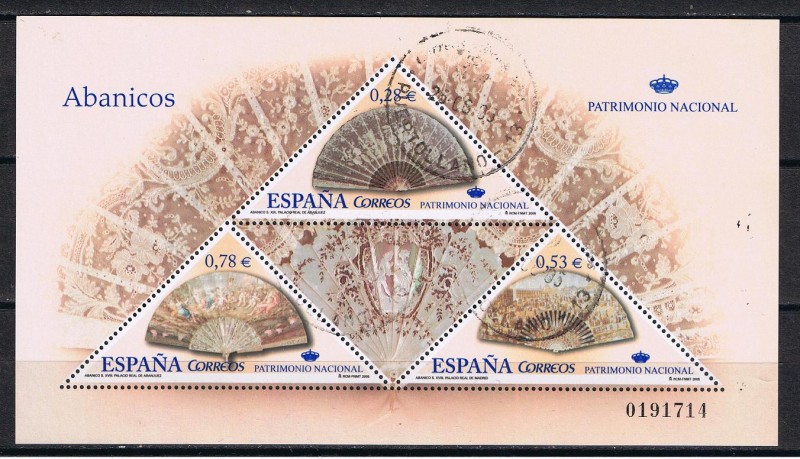 Edifil   4164  Patrimonio Nacional. Abanicos  