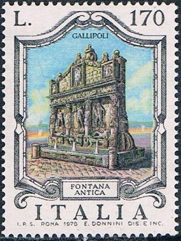 FUENTES CÉLEBRES. FONTANA ANTICA, GALLIPOLI. Y&T Nº 1289