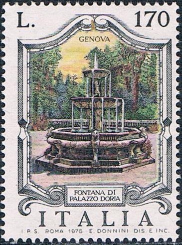 FUENTES CÉLEBRES. FONTANA DEL PALAZZ DORIA, GENES. Y&T Nº 1291