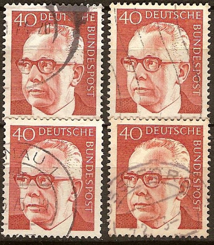 Presidente  Gustav Heinemann. (De 1969 hasta 1974).