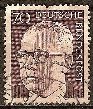Presidente  Gustav Heinemann. (De 1969 hasta 1974).