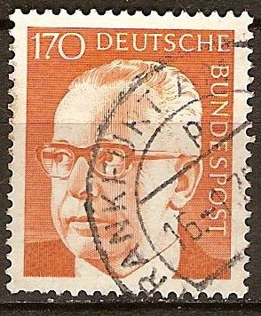 Presidente  Gustav Heinemann. (De 1969 hasta 1974).