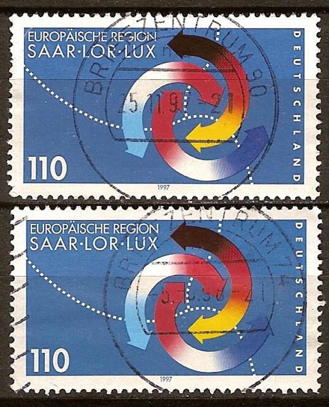 Región de Europa Saar-Lor-Lux      Edición conjunta de Alemania, Francia y Luxemburgo 