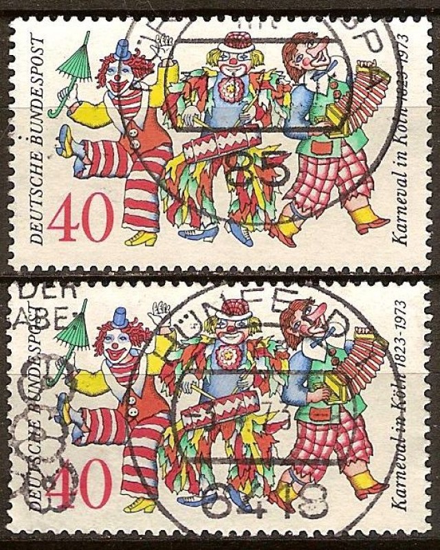150a.Del Carnaval en Colonia 1823-1973.Personas enmascaradas en el carnaval.