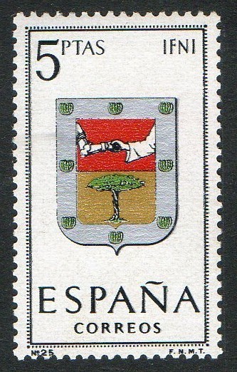 1551-  Escudos de las capitales de provincias españolas. IFNI.