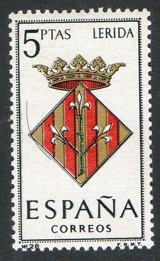1554-  Escudos de las capitales de provincias españolas. LÉRIDA.