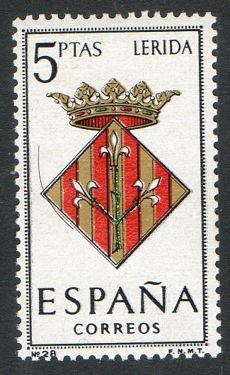 1554-  Escudos de las capitales de provincias españolas. LÉRIDA.