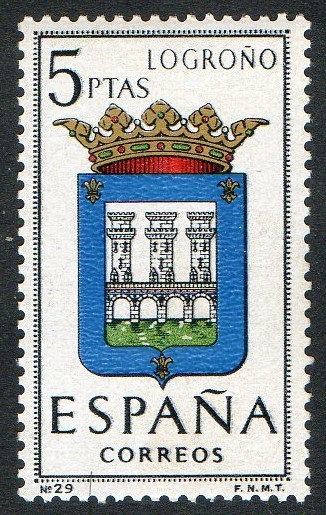 1555-  Escudos de las capitales de provincias españolas.LOGROÑO.