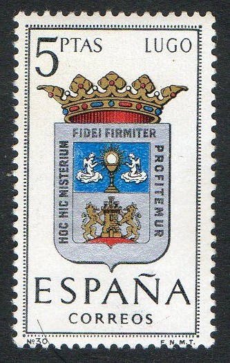 1556-  Escudos de las capitales de provincias españolas. LUGO.