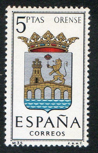 1561-  Escudos de las capitales de provincias españolas. ORENSE.
