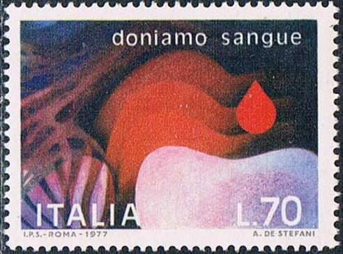 DONANTES DE SANGRE. Y&T Nº 1321