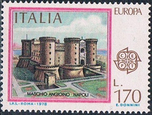 EUROPA 1978. EL DONJON ANGIOINO, EN NÁPOLES. Y&T Nº 1339