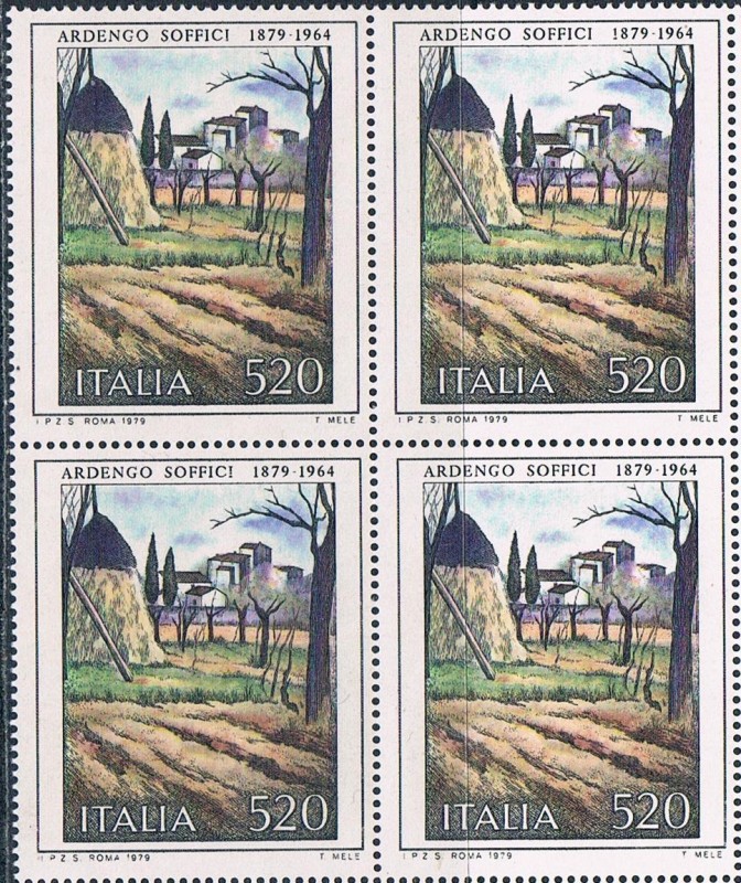 ARTE ITALIANO. PAISAJE, POR ARDENGO SOFFICI. Y&T Nº 1378