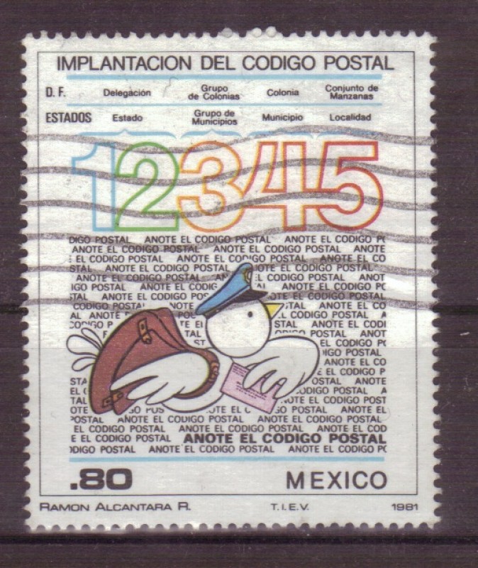 Implantación del codigo postal