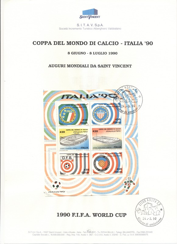 COPPA DEL MONDO DI CALCIO-ITALIA ' 90