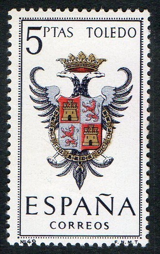 1696-  Escudos de las capitales de provincias españolas. TOLEDO.