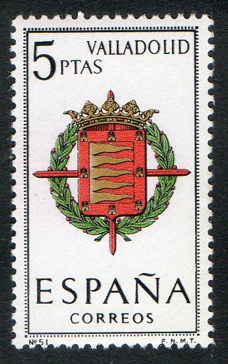 1698-  Escudos de las capitales de provincias españolas. VALLADOLID.