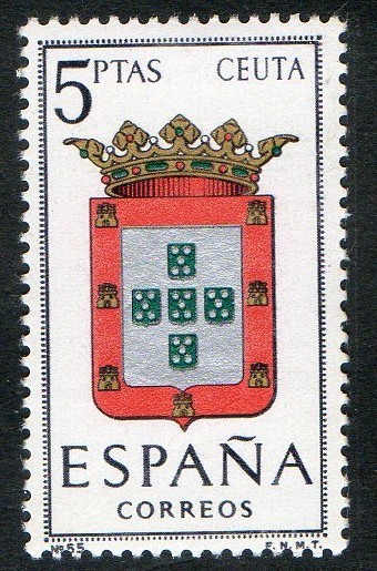 1702-  Escudos de las capitales de provincias españolas. CEUTA.