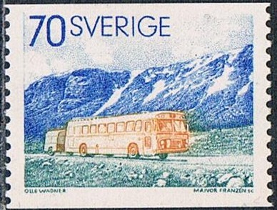 VEHICULOS POSTALES. AUTOBUS POSTAL DE 1972. Y&T Nº 770