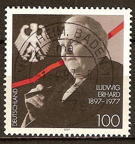 Centenario del nacimiento de Ludwig Erhard 1897-1977  (Canciller, 1963-66).
