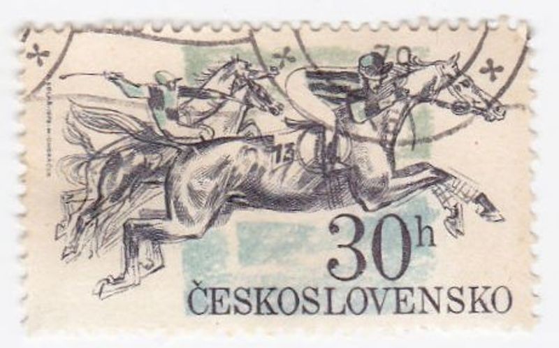 2299 - Carrera de caballos en  Pardubice