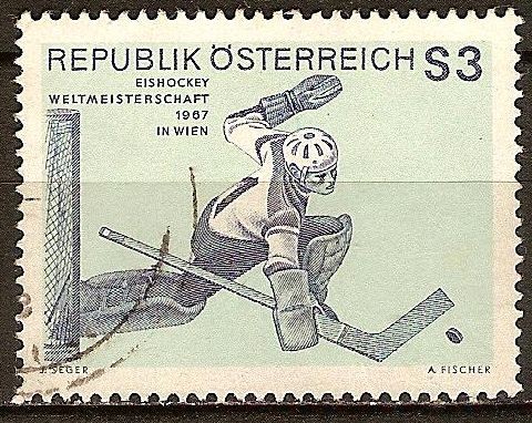 Campeonato mundial de Hockey sobre hielo 1967 , en Viena.