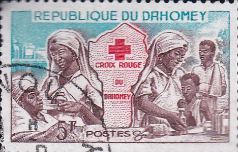 dahomey (benin)cruz roja