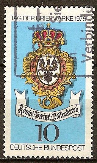 Dia del sello.Sello de la etiqueta casa de correos (Prusia oficina de correos).