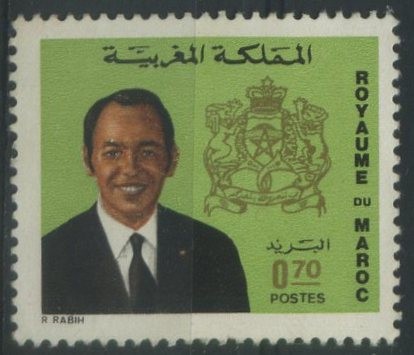 S287 - Rey Hassan II y Escudo de Armas