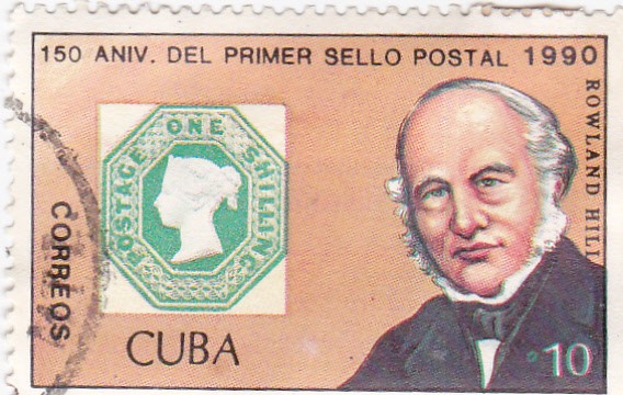 150  aniversario .del  primer sello postal