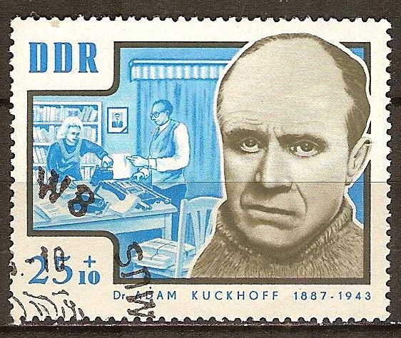 antifascistas asesinados.El Dr. Adam Kuckhoff 1887-1943 (DDR)