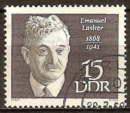 Emanuel Lasker,1868-1941 (maestro de ajedrez)DDR.