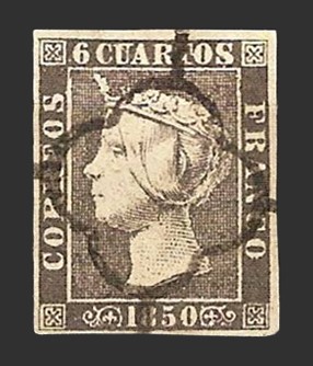 Isabel II - 6 c. (Pl. II)